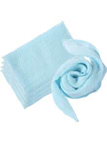 5pcs 90*180cm Light Blue Pleated Table Runner Perfect For Wedding Birthday Babe Shower Party Room Table Decoration, Wedding Anniversary And Banquets Party Supplies, Gauze Table Cover Table Runner