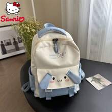 Sanrio Bolsa de almacenamiento multifuncional de Sanrio Kuromi, Cinnamoroll, Pompom Purin y My Melody, mochila de estilo universitario para secundaria y preparatoria con gran capacidad, mochila escolar adecuada para uso diario, profesionales y estudiantes, viajes y trabajo, el regalo perfecto para regresar a la escuela