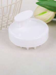 1pc Soft Silicone Shampoo Massage Brush, Scalp Massager, Hair Brush For Shower, Head Massage, Stress Relief, Hair Growth Stimulation, Dandruff & Exfoliation Removal, Suitable For Wet/Dry Use, Gentle Care For Men & Women, Hair Clip, Hair Accessory, Back To School Supplies - Multicolor - View 5