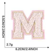 26 PEÇAS Remendos de Letras Adesivas Termofusíveis A-Z, Usados para DIY em Roupas, Tecidos, Sapatos, Bolsas, Acessórios de Vestuário com Letras (Rosa)