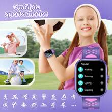 ESFOE LIGE's New Children's Smart Watch Has A Variety Of Puzzle And Fun Mini Games, Alarm Clock Reminders, 1.75-Inch Full Touch Screen, More Than 20 Sports Modes, 24-Hour Activity Tracking, Various Interesting Watch Faces, Music Player, Alarm Clock, Sports Children's Watch