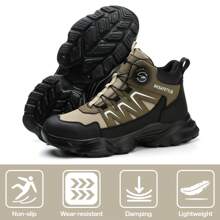 frysen frysen Chaussures de travail Chaussures de sécurité Hommes Femmes Embout en acier Anti-écrasement Léger Sportif Respirant Autobloquant Libération rapide Mode Chaussures de protection 36-46 EU