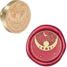 CYFUN DESIGN 1 PC 25mm Butterfly/Fox/Deer Pattern Wax Seal Stamps Solid Brass Engraved Fire Lacquer Stamp Heads NO Handle For Decorating Notebook Gifts And Greeting Cards