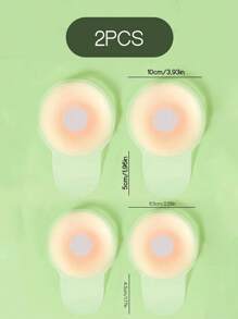 Bande adhésive invisible sans dos en silicone de couleur chair 6,5 cm/10 cm pour soulever la poitrine