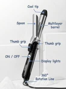 CRASTS 32mm Diameter Curling Iron Hair Curler,Easily Use,Heating Fast, Easily And Quickly Make Hairstyles,Home Use,Hair Care Gift - EU C Type Plug(220-240V) - View 5