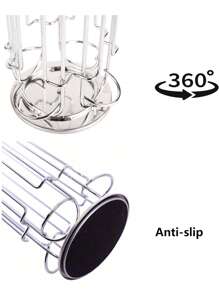 1 Piece Rotating Coffee Bean Holder, Coffee Capsule Storage Box, Capacity 24 Coffee Beans, Iron Structure, Rotating Carousel Rack For Coffee Bean Storage, Suitable For Home/Office, Suitable For 5.3cm Coffee Capsules. Ideal For Valentine's Day, Valentine's Day Wedding Or Anniversary.