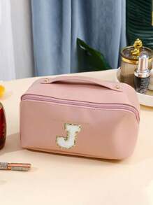 1pc Make-uptas, Toilettas, Reisorganizertas, Cosmetische kwastentas, Hangende make-uptas, Datatas, Cosmetische opbergtas, Reistas, Handtas, Lingerietas, Schoenen- en kledingorganizertas, Geschikt voor lipgloss, lippenstift, make-upkwasten, lipliner, wenkbrauwpotlood, oogschaduwpalet, lingerie, tandpasta, tandenborstel, cosmetica, huidverzorging, wenkbrauwpotlood, poederdons, kam, nagellak, manicure, sieraden, parfum, briefpapier, digitale productopslag