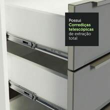 Madesa Gabinete De Cocina Integral Compacta 200cm Lux Blanco/Gris 01 - Blanco y Gris - Ver 6
