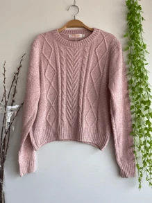 Women's Blouse Cacharrel Modal Sweater With Elastic - Pink - View 1
