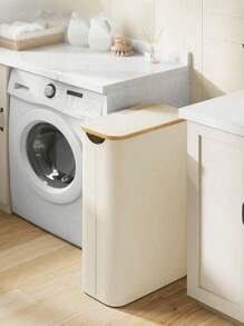 60L Bamboo Laundry Basket With Lid, Foldable Dirty Clothes Hamper With Handles, Waterproof Removable Bag, Ideal For Home Storage And Organization In Bedroom, Bathroom, Dorm, And Laundry Room. Suitable For Bedroom Decor, Room Decor, Laundry Hamper, Bathroom Organizer, Storage Basket, Basket, Clothes Hamper. Perfect For Storing Pants, Shoes, Jeans, Boots, Skirts, And More. - Multicolor - View 16