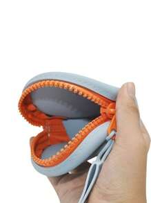 Bolsa de mano portátil de silicona de color caramelo, para llevar auriculares, unidades USB, pequeños artículos diarios, llaves, monedas y talla grande cuando sales