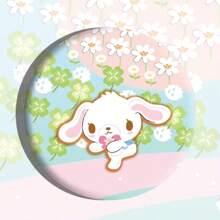 Sanrio 1 pièce Insigne à bulles des personnages Sanrio, broche dessin animé en alliage d'étain de 5,8 cm, accessoire