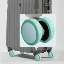 4pcs Silicone Luggage Wheel Covers, Protective Suitcase Wheel Shield, Shock Absorbing Quiet Wheel Accessories Universal