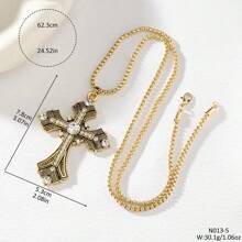 Ascension Day Colorful Cross Pendant Necklace - Cross - View 6