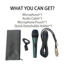 LexiNova E845 Supercardioid Microphone Dynamic Professional Wired Handheld Microphone For Karaoke Stage Singing BBOX Recording Vocal Mi