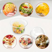 10pcs/50pcs Clear Plastic Cups With Lids - High Index Plastic Dessert Cups, Suitable For Ice Cream, Cakes, Jello, Pudding, Fruit Frozen Cakes And Snack Containers