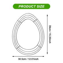 Easter Wreath Metal Frame Garden Bunny Shaped Wire Wreath Form For Easter DIY Craft Project
