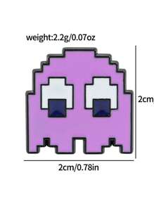 5 Creative Video Game Pixel Pac Man, Cute Alloy Brooch Combination, Clothing Decoration Badge, Bag Decoration Badge, Universal For All Seasons - Multicolor - View 16