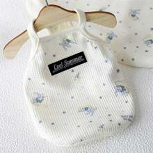 Ropa ligera de verano para perros, linda Top con estampado de cuadros con tirantes, con estilo, suministros para perros pequeños anti-desprendimiento