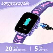 ESFOE LIGE's New Children's Smart Watch Has A Variety Of Puzzle And Fun Mini Games, Alarm Clock Reminders, 1.75-Inch Full Touch Screen, More Than 20 Sports Modes, 24-Hour Activity Tracking, Various Interesting Watch Faces, Music Player, Alarm Clock, Sports Children's Watch