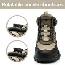 frysen frysen Chaussures de travail Chaussures de sécurité Hommes Femmes Embout en acier Anti-écrasement Léger Sportif Respirant Autobloquant Libération rapide Mode Chaussures de protection 36-46 EU