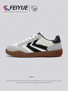 FEIYUE. 1 Pair Unisex Lace-Up Casual Canvas Sneakers, Lightweight Versatile Retro Fashion Trainers, Low-Top Couple Outdoor Shoes