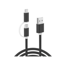 Cable usb 2 en 1 tipo V8 + TIPO C carga rápida