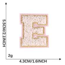 26 PEÇAS Remendos de Letras Adesivas Termofusíveis A-Z, Usados para DIY em Roupas, Tecidos, Sapatos, Bolsas, Acessórios de Vestuário com Letras (Rosa)