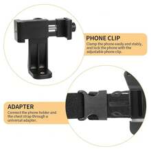 Mobile Phone Chest Strap Mount Strap Holder Kit For POV/VLOG, Fishing,Biking Body Camera Mount,Cell Phone Clip Accessories Compatible With Action Cameras