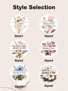 54-540Pcs Custom Christmas Stickers, Personalized Holiday Stickers, Customized Name Tag Stickers, Customizable Stickers For Kids, Christmas Decorations, Christmas Gifts, Party Decorations, Santa Claus Letter Pattern, Christmas, Round Stickers, Envelopes, Invitation, Cup, Kids, Boy, Girl, Family, Mom - Style a - View 4