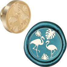 CYFUN DESIGN 1 PC 25mm Butterfly/Fox/Deer Pattern Wax Seal Stamps Solid Brass Engraved Fire Lacquer Stamp Heads NO Handle For Decorating Notebook Gifts And Greeting Cards
