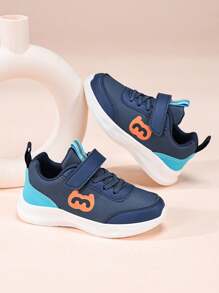 New Boys' Casual Lightweight Breathable Mesh Sneakers, Anti-Slip Shock Absorbing Running Shoes, Suitable For Outdoor Activities For Kids - Blue - View 4
