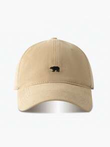 1pc Casual Fashion Versatile Hat Small Face Shield Sun Hat Cute Bear Baseball Cap - One Size - View 4