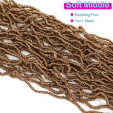 36 Inch New Faux Locs Crochet Braids Hair Super Long Goddess Locs Crochet Hair Curly Wavy Soft Locs Braiding Hair For Women