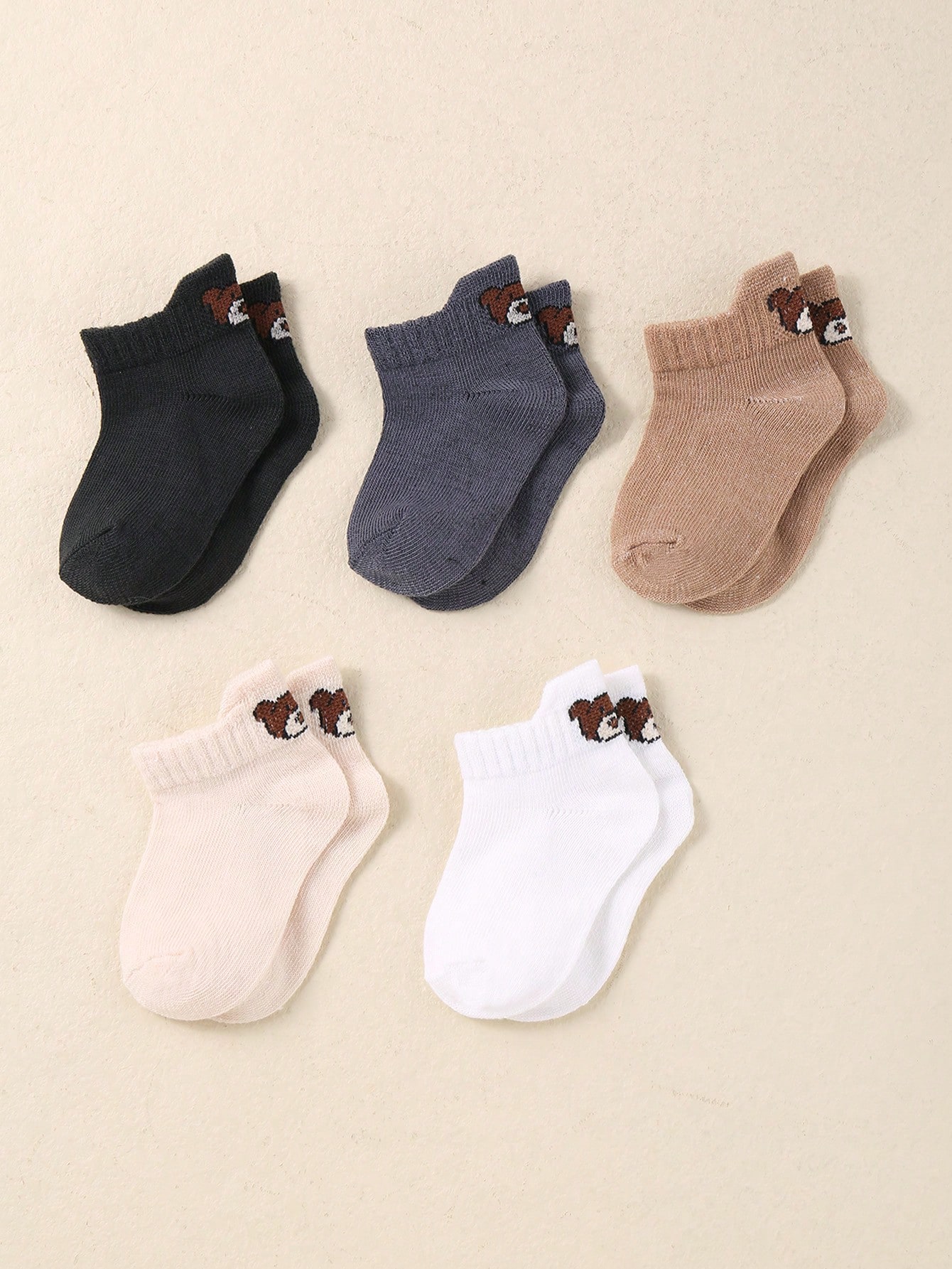 10 حزمة جوارب قصيرة للأطفال مع كعب - ميزة الرفع وا...