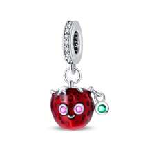 1pc Silver Plated Cake Afternoon Tea Pendant Candy Pendant Poached Egg Pendant French Fries Pendant Donut Pendant Coffee Pendant Suitable For Original 3mm Bracelets And Bangles DIY Beads Suitable For Ladies Birthday Fine Jewelry Gifts