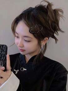 15 Pcs/Set Women's Fashionable BB Hair Clips, Suitable For Hair, Bangs And Fringe, Casual For Daily And Festive Occasions