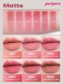 Peripera K-Beauty On My Lip 唇彩笔，可用作唇膏和唇线笔，哑光和闪光，柔滑乳霜质地，日常彩妆，韩妆，1.4g - #M04 Thanks A Lot - 查看 7