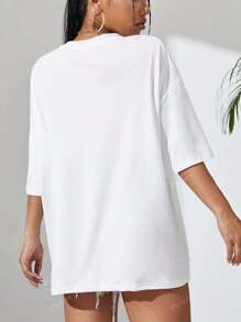 Casual Easter Cross "While Waiting, God Is Working" T-shirt voor dames, zomer