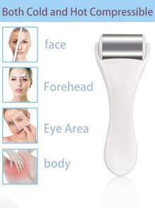 Stainless Steel Facial Massager Set: Roller + Heart-Shaped Gua Sha Plate. Helps Lift & Tighten Skin, Promote Cosmetics Absorption. Detachable & Washable, Reusable. Large Stainless Steel Gua Sha Plate For Body Massage, Great Gift For Friends And Family,Beauty,Skin Care Products,Spa,Self Care,Skin Care Tools,Face Care,Esthetician Supplies,Massage,Face Massage Tool,Face Roller - Multicolor - View 6