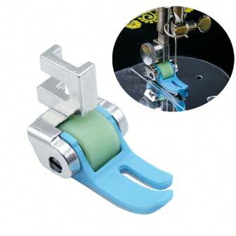 1PC Universal Straight Stitch Non Stick Bottom Roller Presser Foot For Household/Home Old Pedal/Treadle Sewing Machine Parts