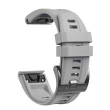 22 毫米表带适用于 Garmin Fenix 5/Fenix 6/Fenix 7/Fenix 8 47 毫米/Fenix E 47 毫米，柔软硅胶表带腕带，可快速安装，适用于 Garmin 智能手表 - Fenix5/6/7-22mm - 查看 11