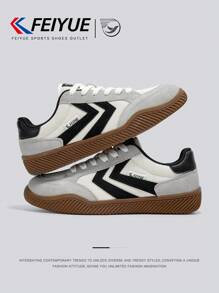 FEIYUE. 1 Pair Unisex Lace-Up Casual Canvas Sneakers, Lightweight Versatile Retro Fashion Trainers, Low-Top Couple Outdoor Shoes
