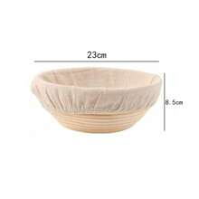 [Fast Delivery] Complete Bread Making Tool Set: 9-Inch Round Natural Rattan Proofing Basket Set, Includes Lame, Dough Scraper And Linen Liner - Ideal For Home And Professional Bakers - Fermentation Bowl Set - View 8