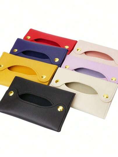 1 pieza Bolsa de cajón estilo simple de Japón y Corea del Sur, bolsa de almacenamiento portátil mini de pañuelos faciales, caja de pañuelos de auto estilo Ins, llavero de vuelta al cole, llavero de viaje, llavero de alta calidad de color, llavero con dijes para mujeres