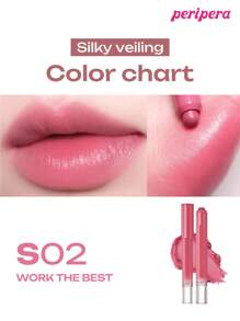 Peripera K-Beauty On My Lip 唇彩笔，可用作唇膏和唇线笔，哑光和闪光，柔滑乳霜质地，日常彩妆，韩妆，1.6g - #S02 Work the Best - 查看 3
