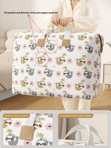 1pc Waterproof And Anti-Fouling Large-Capacity Duffle Bags Moving Packing Bags Clothes Storage Duffle Bags Quilt Storage Clothing Storage Wardrobe Storage Storage Quilt Storage Packing Moving Woven Bags