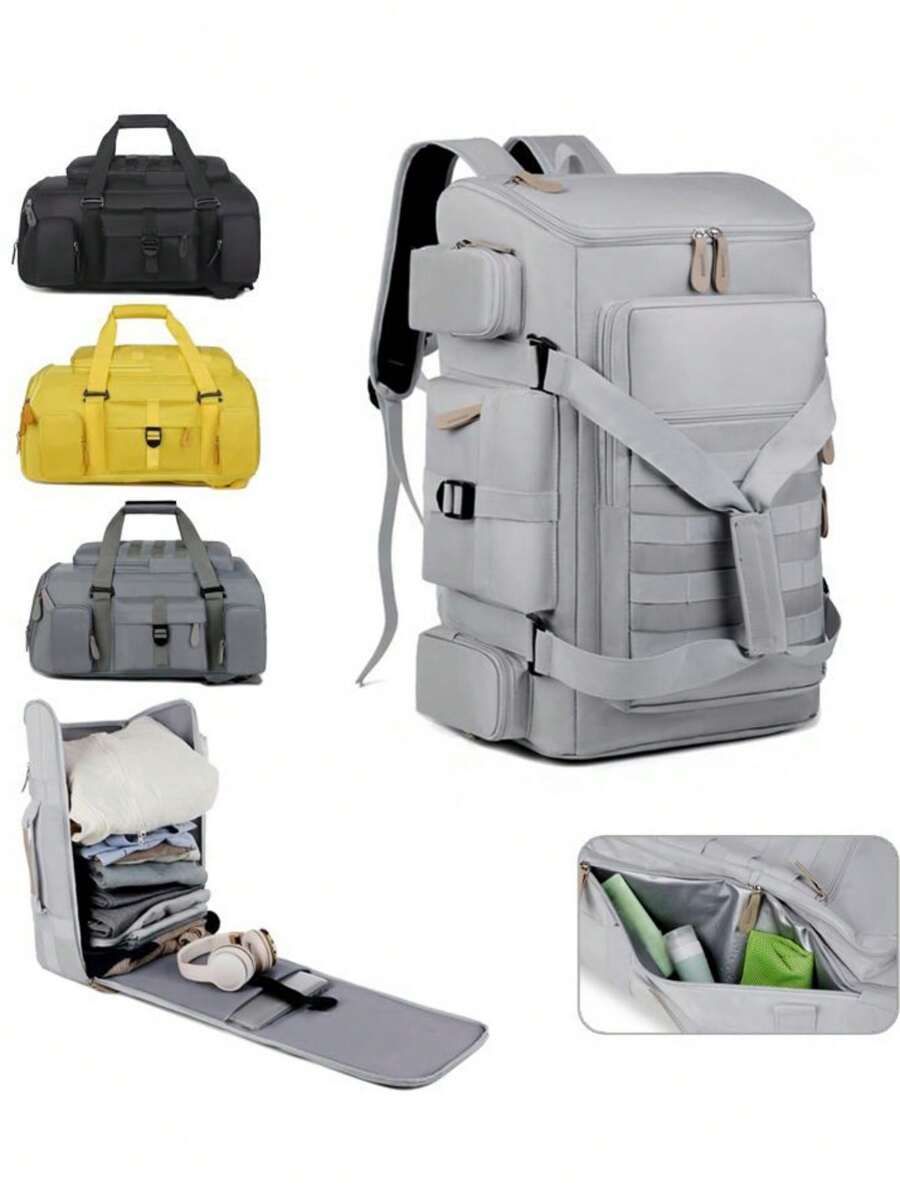 Large Capacity Multi-Function Student/Business/Travel Backpack With Laptop Compartment, Durable Dual-Shoulder Bag For College, Business Trip, Outdoor Activities - Multicolor - View 1