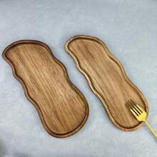 Elegant Wooden Serving Tray - Perfect For Coffee Table Desserts, Cakes & Snacks | Ideal For Restaurants & Kitchens
