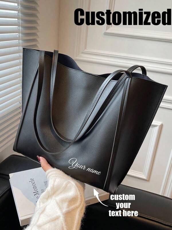 Customized Minimalist Shoulder Tote Bag Large Capacity, Lightweight, Portable, Business Casual, Suitable For Women As Daily Use Dating Gift Women's Vintage Pattern Tote Bag,Large Capacity Shoulder Bag,Stylish Bag For Work